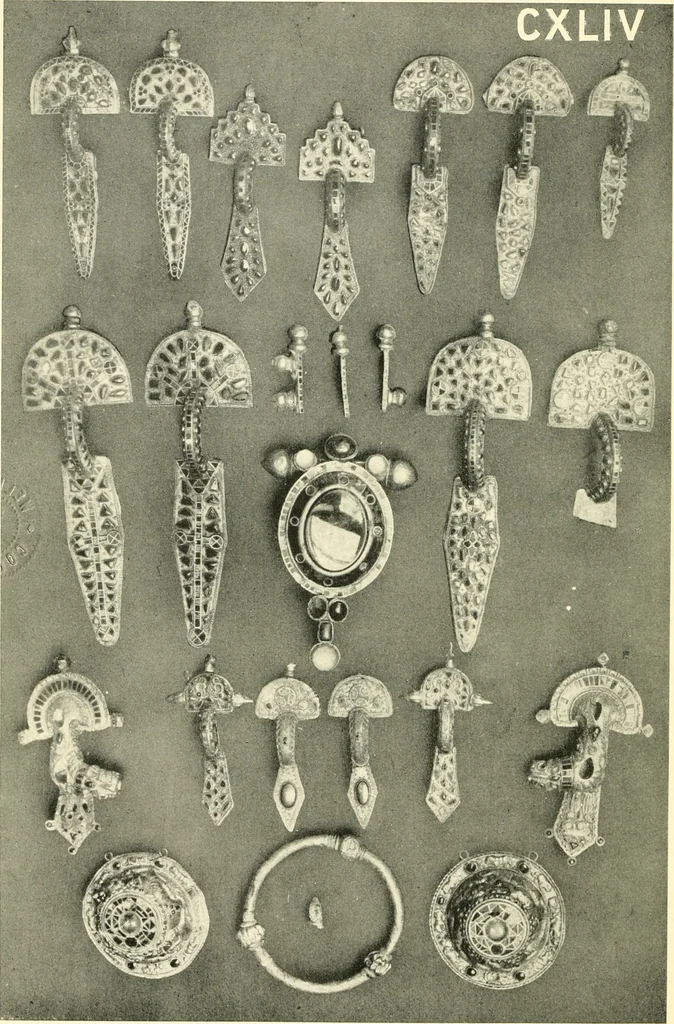 An illustration from The arts in early England, 1903, leaf 307
