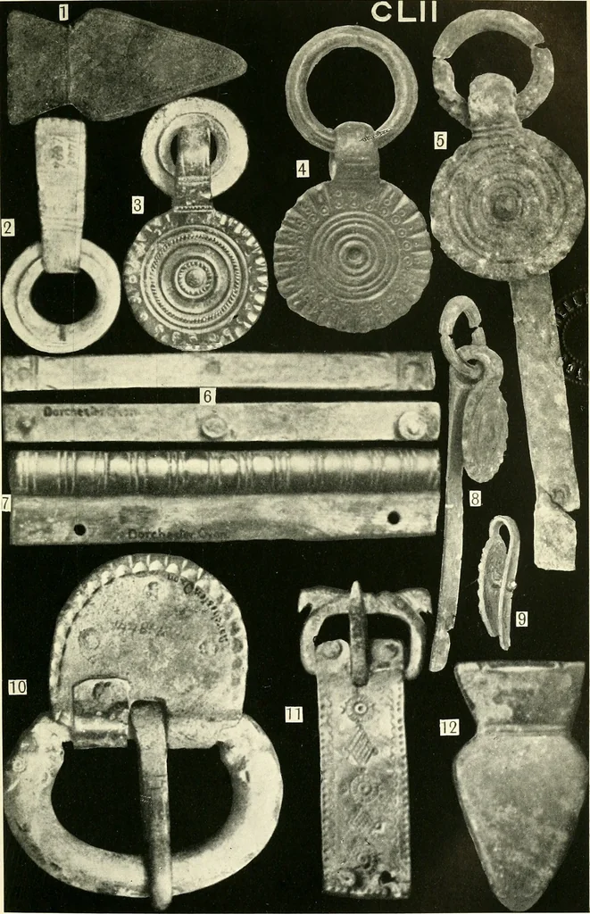 An illustration from The arts in early England, 1903, leaf 354