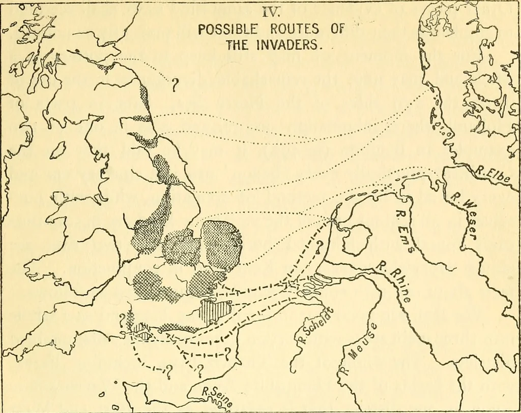 An illustration from The arts in early England, 1903, leaf 384