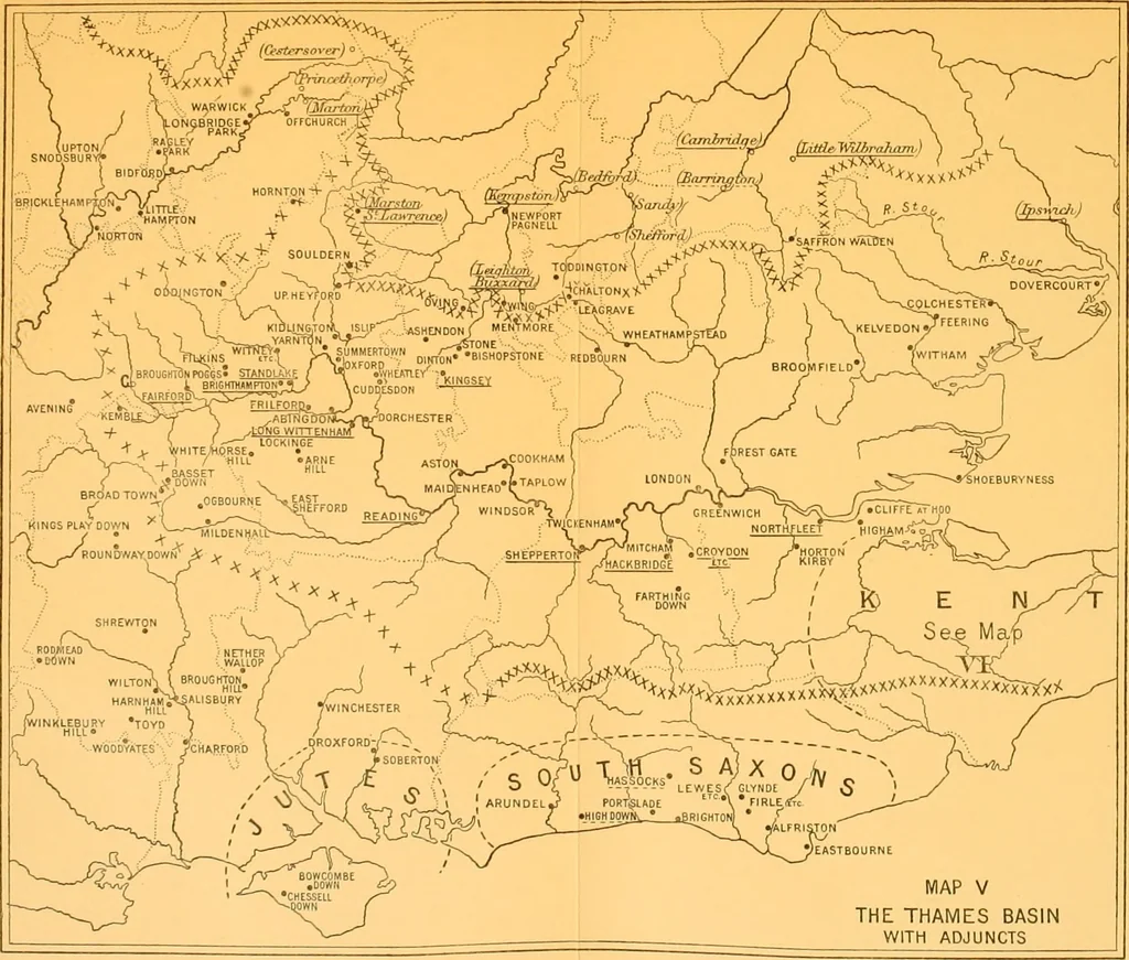 An illustration from The arts in early England, 1903, leaf 393