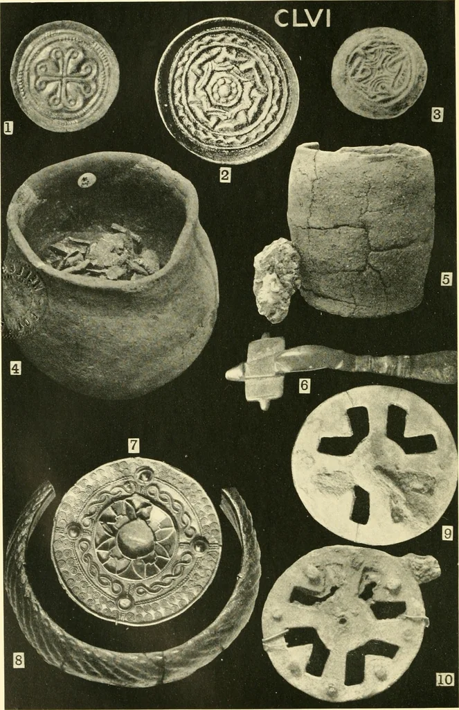 An illustration from The arts in early England, 1903, leaf 431