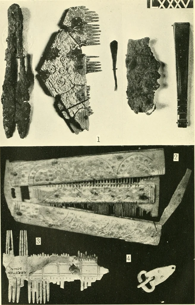 An illustration from The arts in early England, 1903, leaf 45