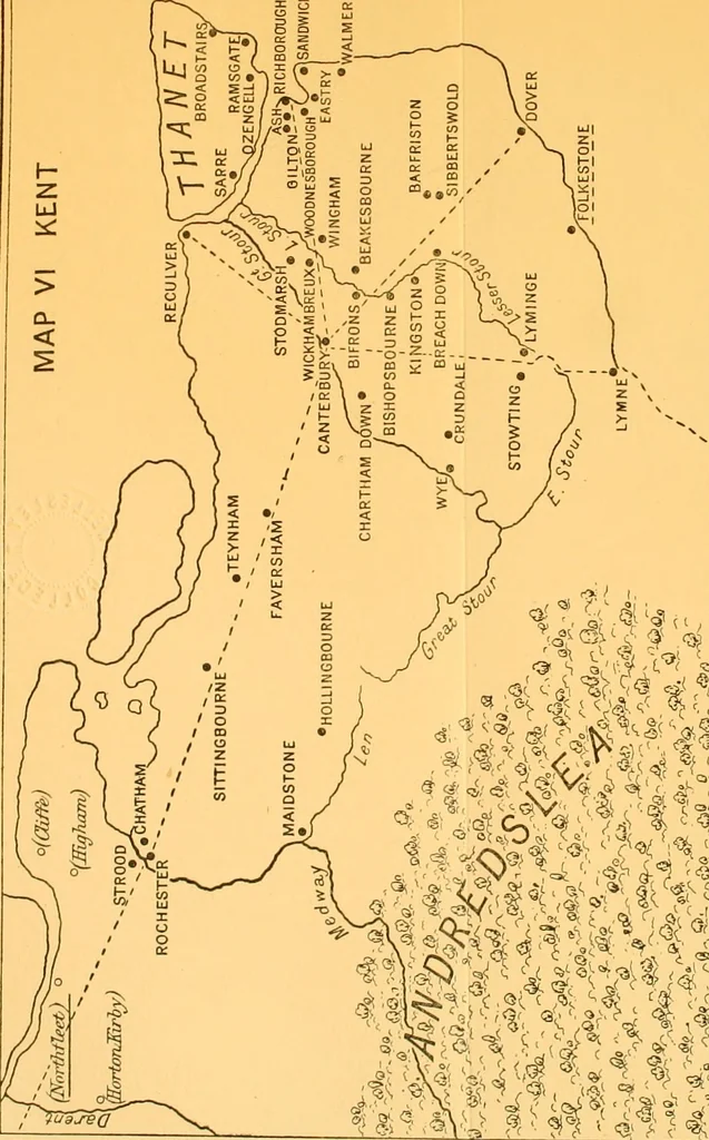 An illustration from The arts in early England, 1903, leaf 501