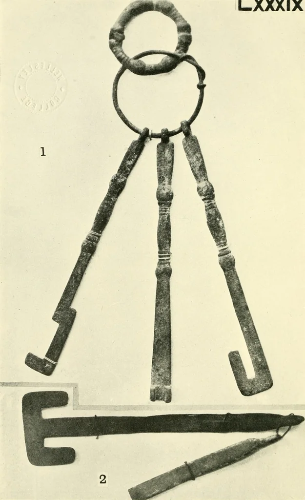 An illustration from The arts in early England, 1903, leaf 59