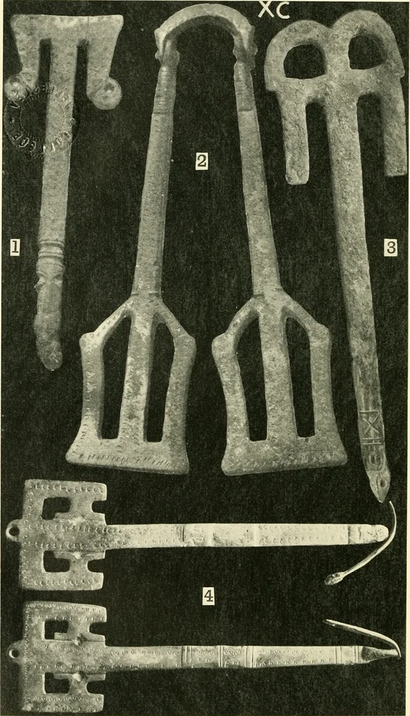 An illustration from The arts in early England, 1903, leaf 61