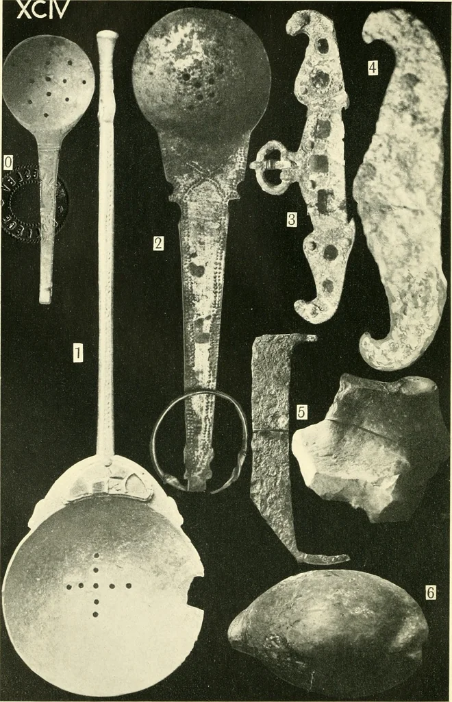 An illustration from The arts in early England, 1903, leaf 77