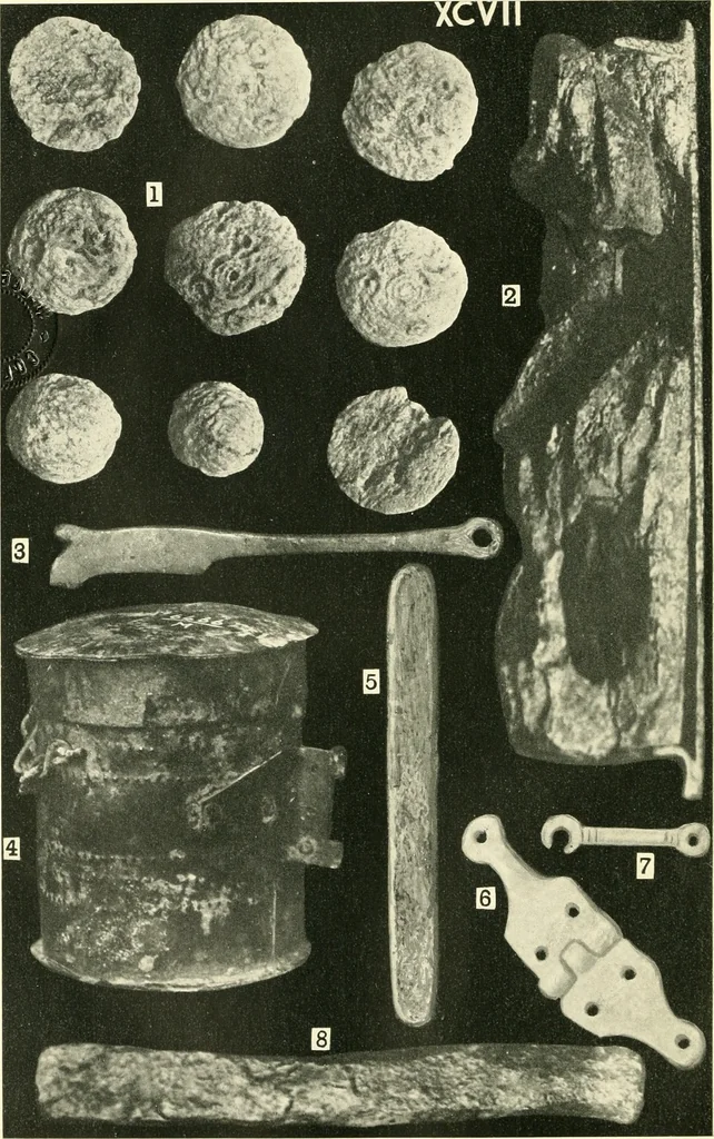 An illustration from The arts in early England, 1903, leaf 91