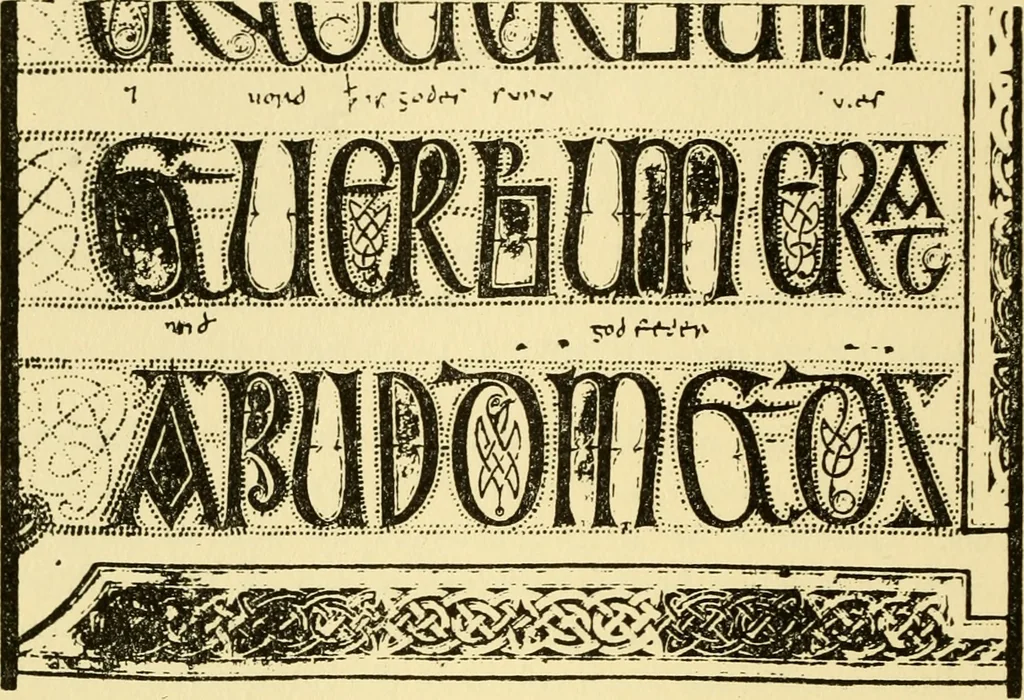 An illustration from The arts in early England, 1903, leaf 231