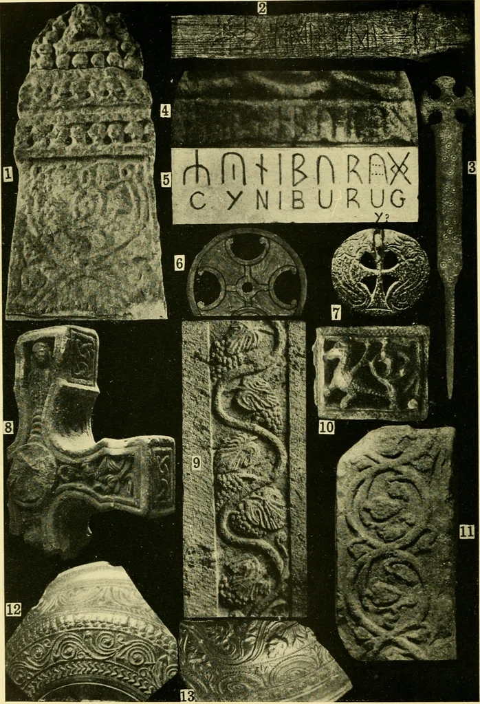 An illustration from The arts in early England, 1903, leaf 257