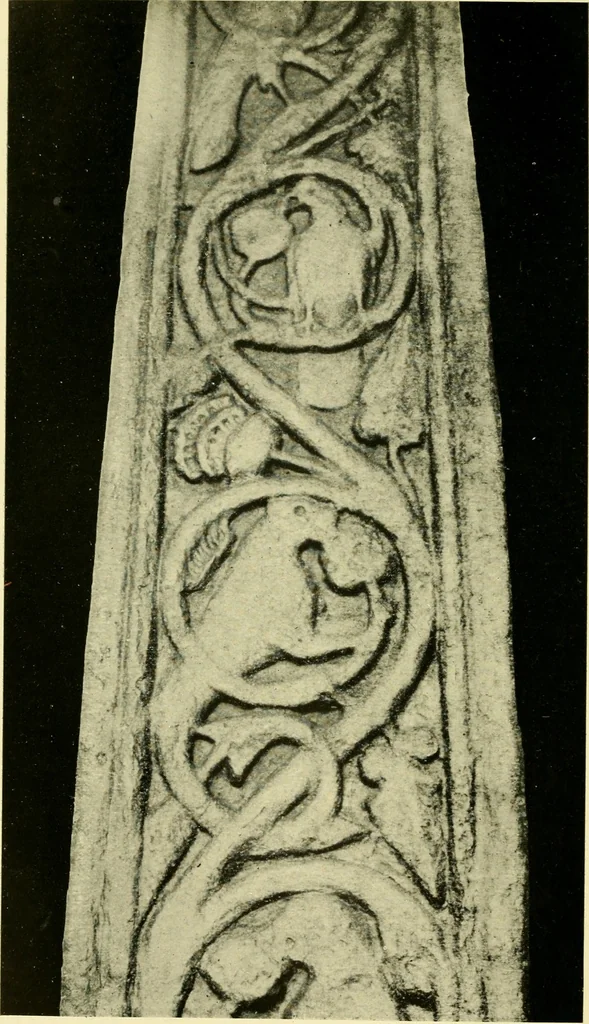 An illustration from The arts in early England, 1903, leaf 341