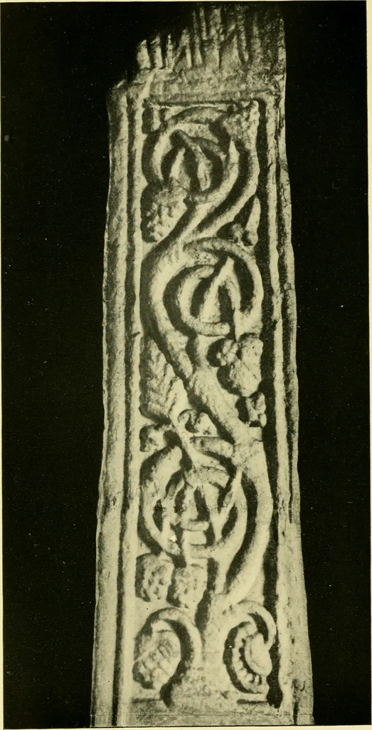An illustration from The arts in early England, 1903, leaf 349