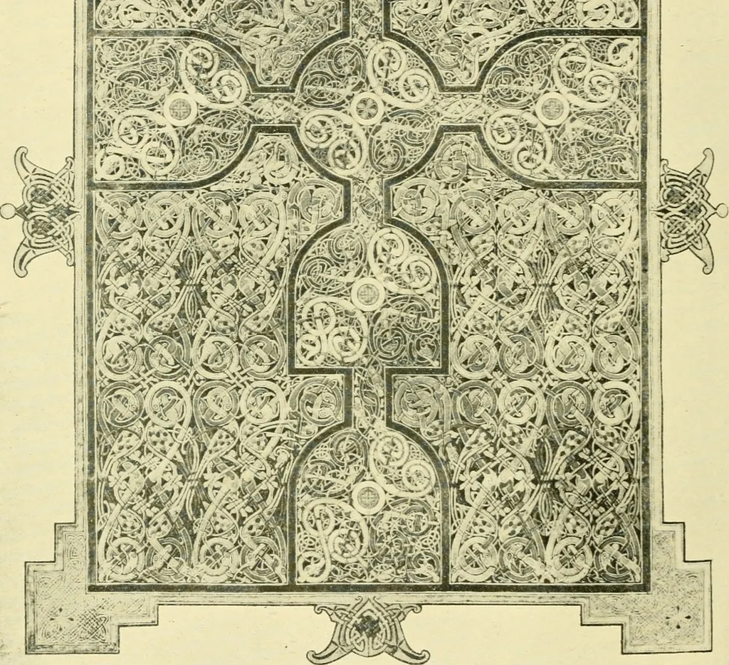 An illustration from The arts in early England, 1903, leaf 425