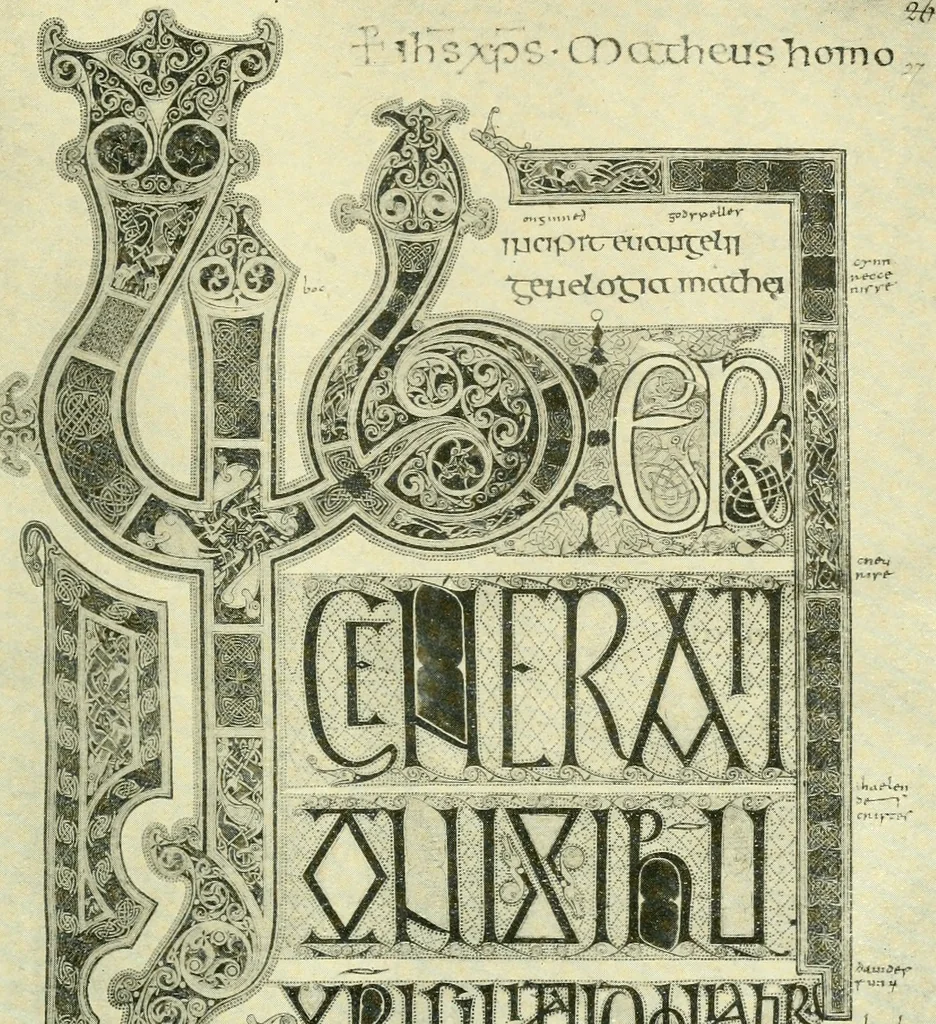 An illustration from The arts in early England, 1903, leaf 426