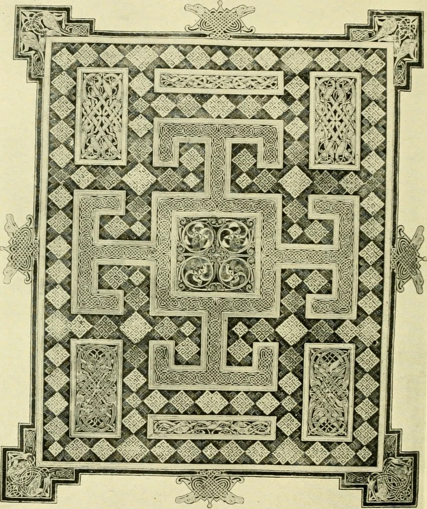 An illustration from The arts in early England, 1903, leaf 453