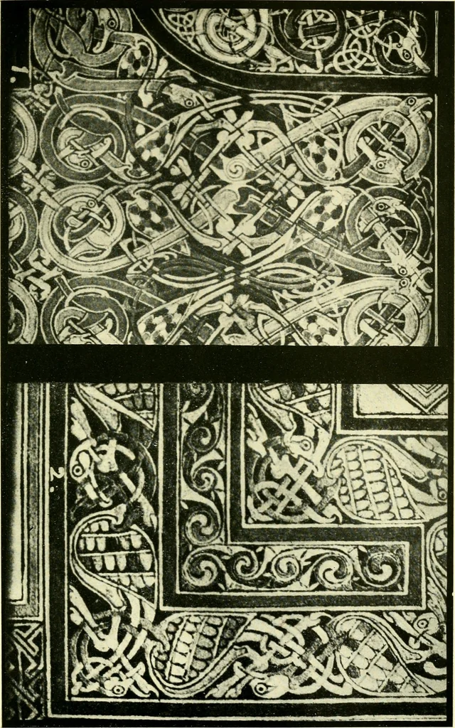 An illustration from The arts in early England, 1903, leaf 462