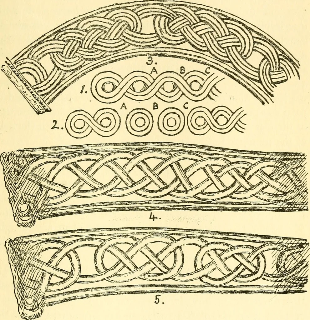 An illustration from The arts in early England, 1903, leaf 484