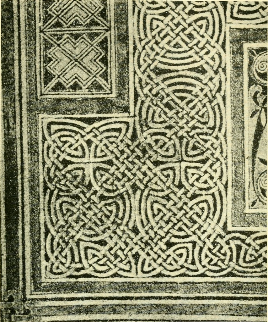 An illustration from The arts in early England, 1903, leaf 488