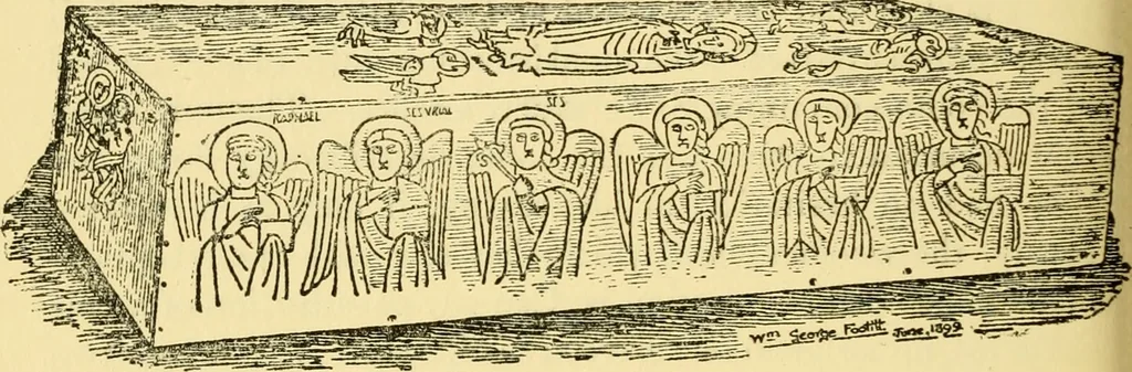 An illustration from The arts in early England, 1903, leaf 509