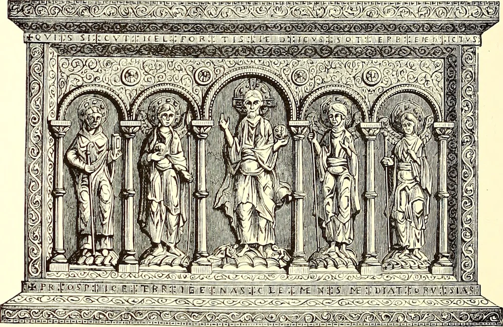 An illustration from The arts in the Middle Ages, and at the period of the Renaissance, 1870, leaf 177