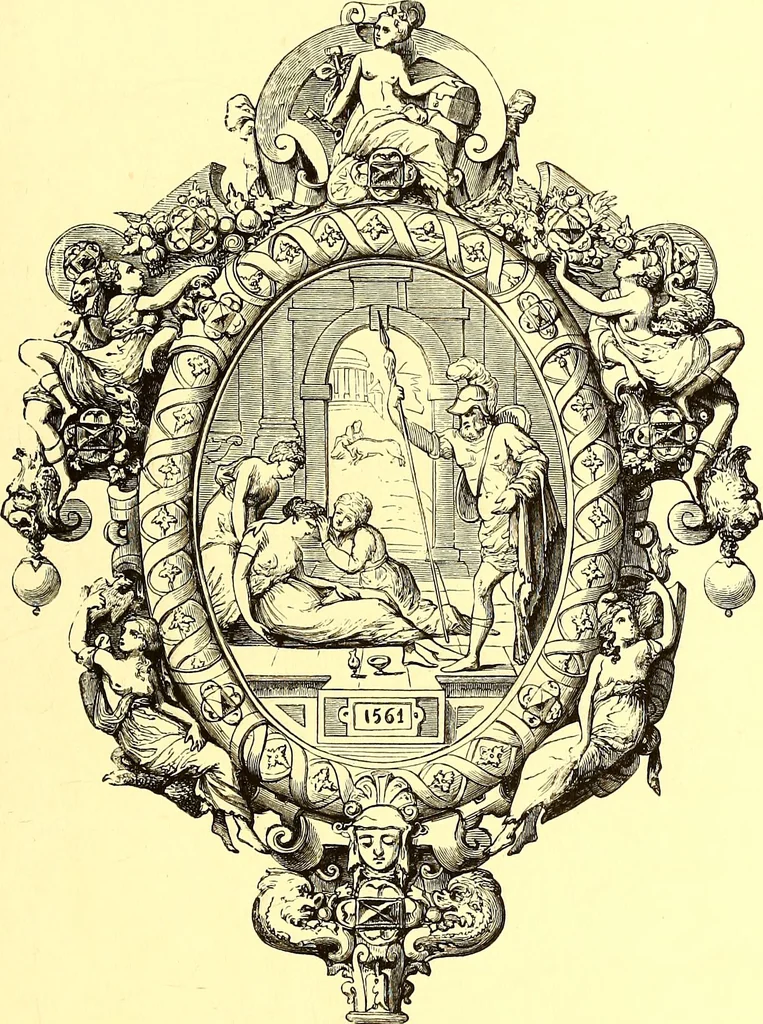 An illustration from The arts in the Middle Ages, and at the period of the Renaissance, 1870, leaf 56