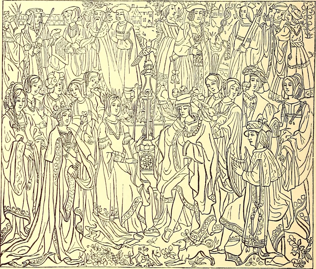 An illustration from The arts in the Middle Ages, and at the period of the Renaissance, 1870, leaf 77