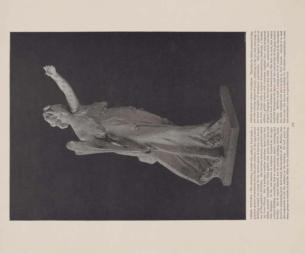 An illustration from Art treasures from the World's fair; reproductions of the famous statuary that adorned the buildings, to which are added many of the famous paintings exhibited in the Art palace, 1895, leaf 115