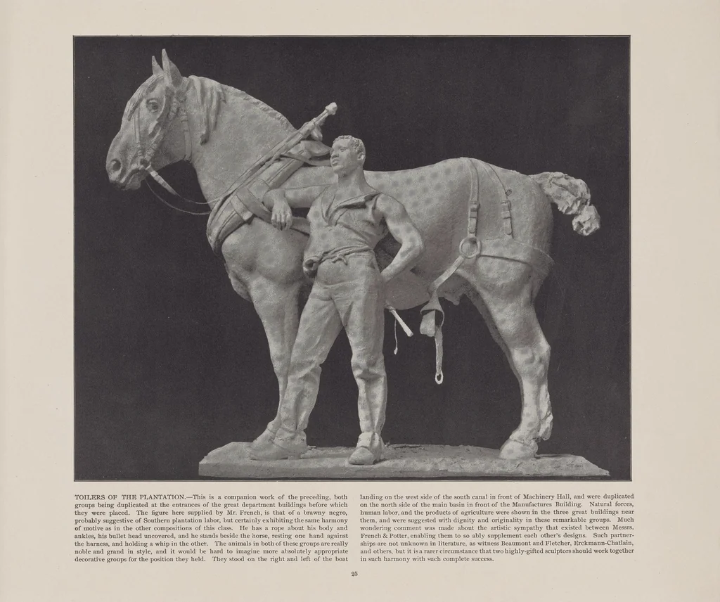 An illustration from Art treasures from the World's fair; reproductions of the famous statuary that adorned the buildings, to which are added many of the famous paintings exhibited in the Art palace, 1895, leaf 25