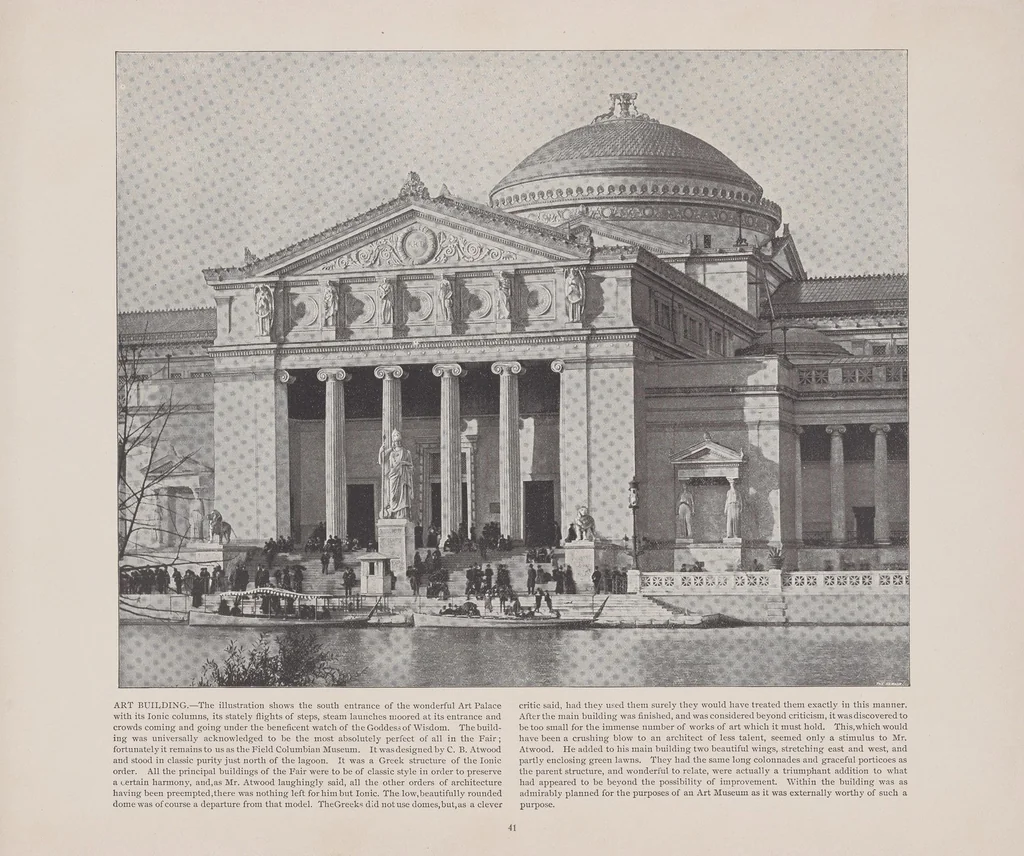 An illustration from Art treasures from the World's fair; reproductions of the famous statuary that adorned the buildings, to which are added many of the famous paintings exhibited in the Art palace, 1895, leaf 41