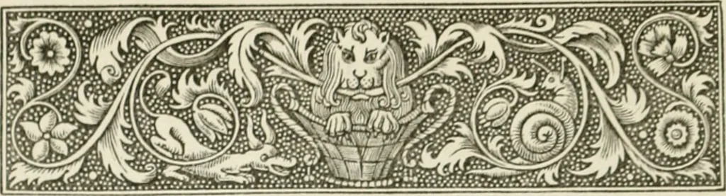An illustration from Art treasures of the Lambeth library. A description of the illuminated mauscripts, etc;, 1873, leaf 29