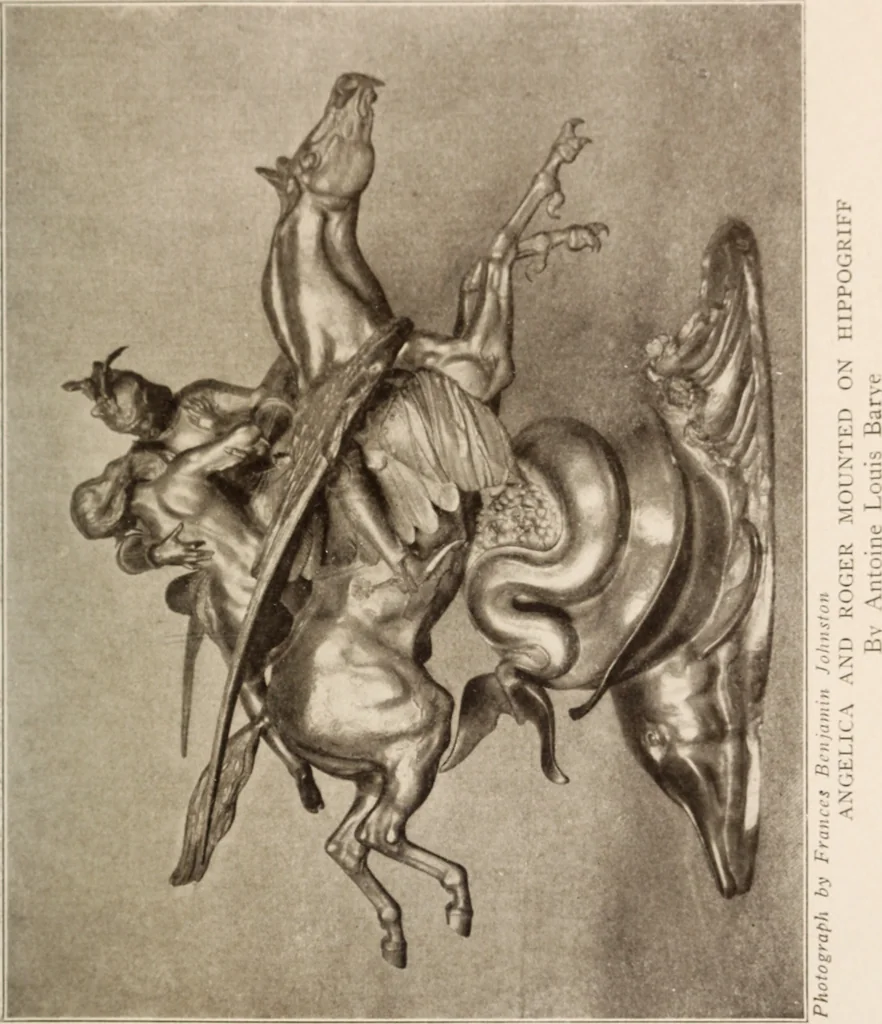 An illustration from The art treasures of Washington : an account of the Corcoran Gallery of Art and of the National Gallery and Museum, with descriptions and criticisms of their contents; including, also, an account of the works of art in the Capitol, and in the Library of Congress, and of the most important statuary in the city, 1912, leaf 252