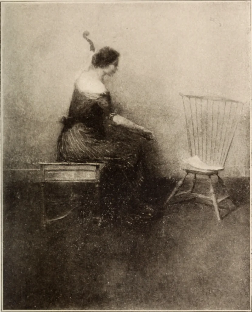 An illustration from The art treasures of Washington : an account of the Corcoran Gallery of Art and of the National Gallery and Museum, with descriptions and criticisms of their contents; including, also, an account of the works of art in the Capitol, and in the Library of Congress, and of the most important statuary in the city, 1912, leaf 368