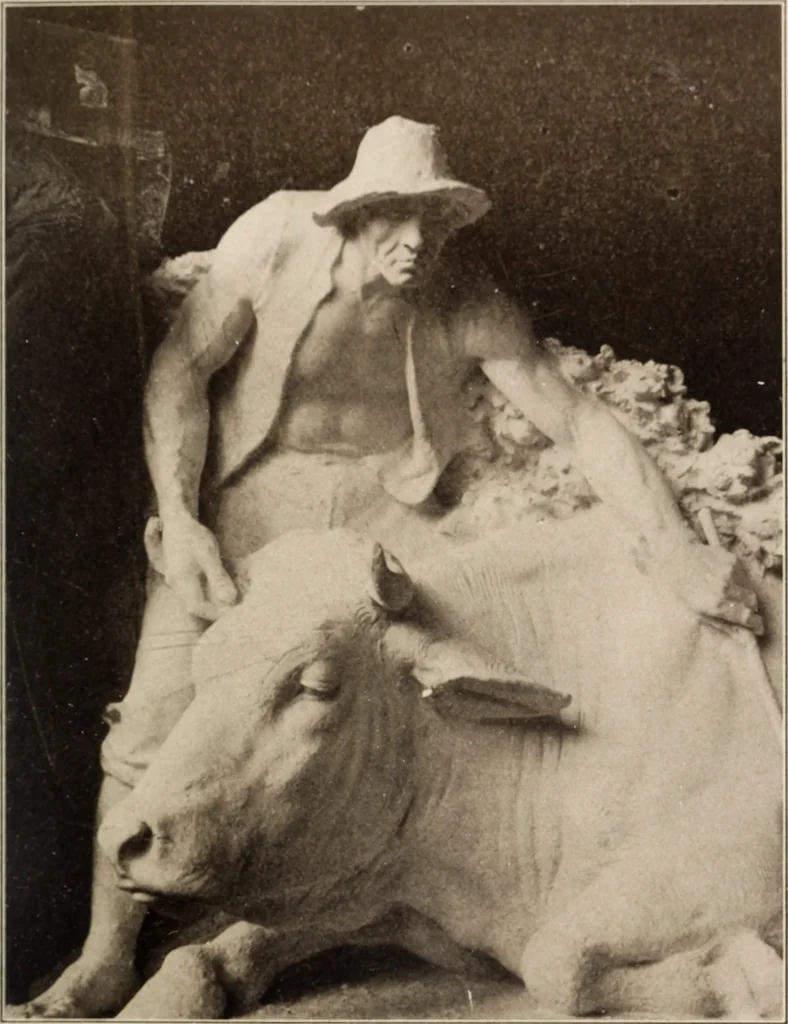 An illustration from The art treasures of Washington : an account of the Corcoran Gallery of Art and of the National Gallery and Museum, with descriptions and criticisms of their contents; including, also, an account of the works of art in the Capitol, and in the Library of Congress, and of the most important statuary in the city, 1912, leaf 442