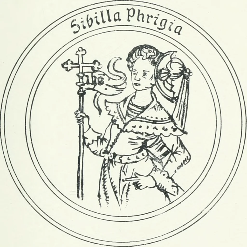 An illustration from "As David and the sibyls say" : a sketch of the sibyls and the sibylline oracles, 1905, leaf 234