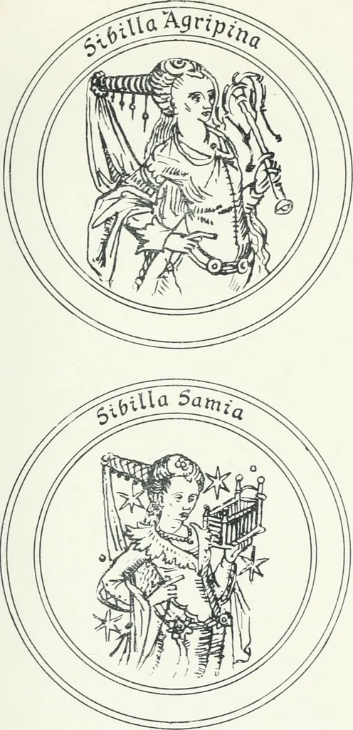 An illustration from "As David and the sibyls say" : a sketch of the sibyls and the sibylline oracles, 1905, leaf 236