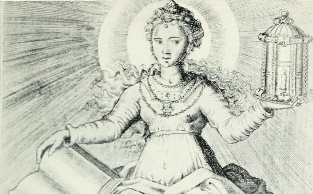 An illustration from "As David and the sibyls say" : a sketch of the sibyls and the sibylline oracles, 1905, leaf 36