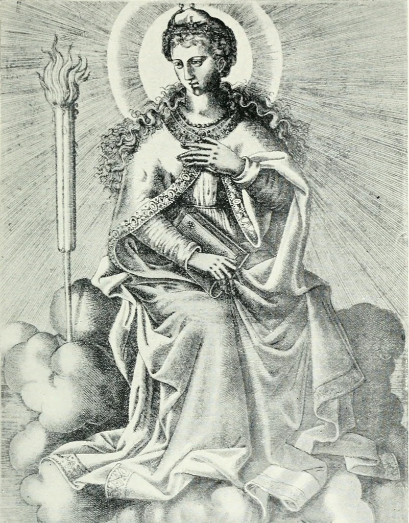 An illustration from "As David and the sibyls say" : a sketch of the sibyls and the sibylline oracles, 1905, leaf 44