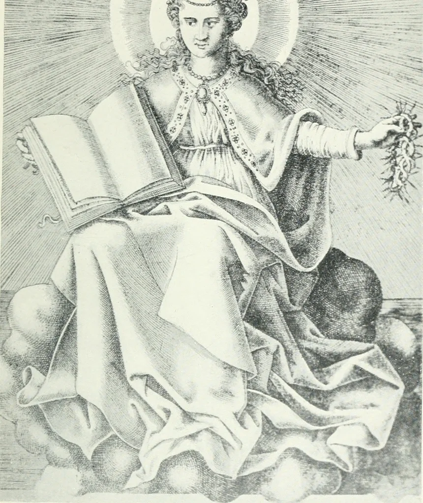 An illustration from "As David and the sibyls say" : a sketch of the sibyls and the sibylline oracles, 1905, leaf 48