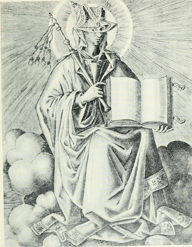 An illustration from "As David and the sibyls say" : a sketch of the sibyls and the sibylline oracles, 1905, leaf 58