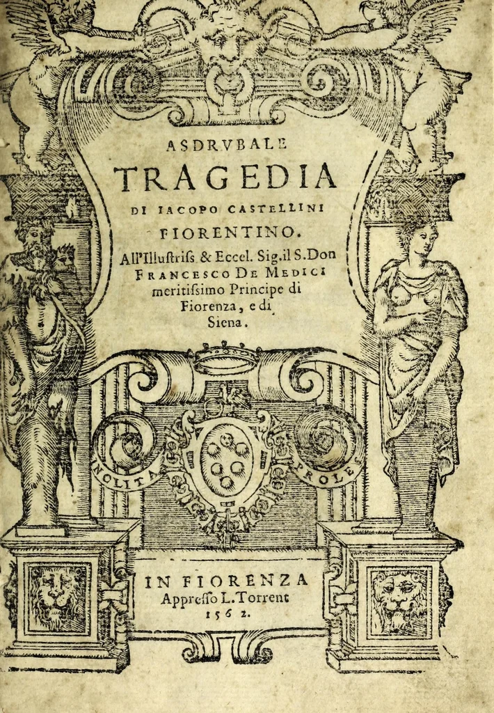 An illustration from Asdrvbale : tragedia, 1562, leaf 5