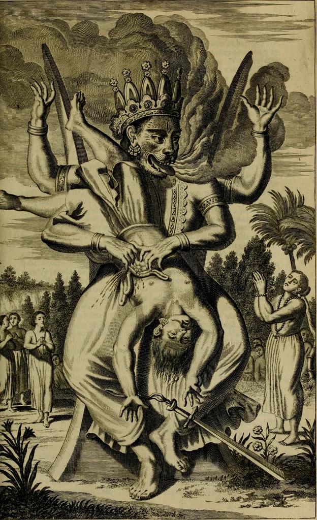 An illustration from Asia, of, Naukeurige beschryving van het rijk des Grooten Mogols, en een groot gedeelte van Indien ..., 1672, leaf 104