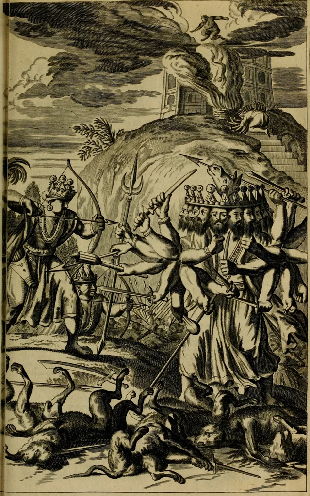 An illustration from Asia, of, Naukeurige beschryving van het rijk des Grooten Mogols, en een groot gedeelte van Indien ..., 1672, leaf 118