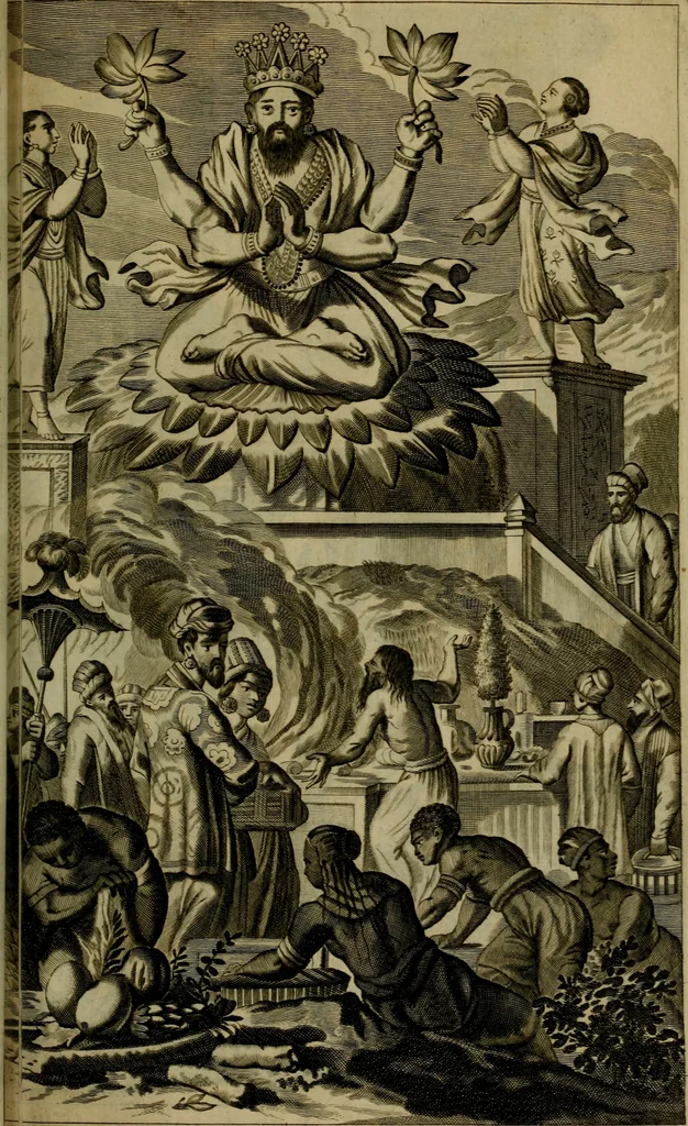 An illustration from Asia, of, Naukeurige beschryving van het rijk des Grooten Mogols, en een groot gedeelte van Indien ..., 1672, leaf 162