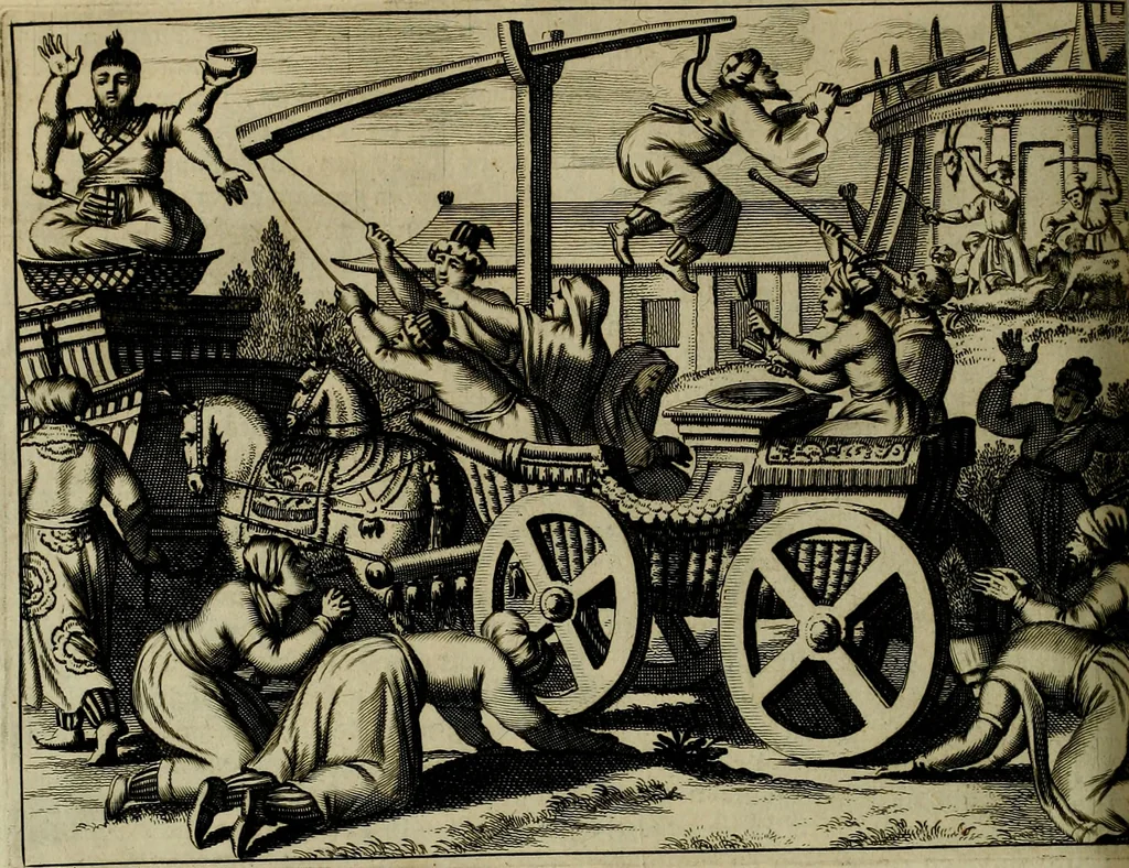 An illustration from Asia, of, Naukeurige beschryving van het rijk des Grooten Mogols, en een groot gedeelte van Indien ..., 1672, leaf 187