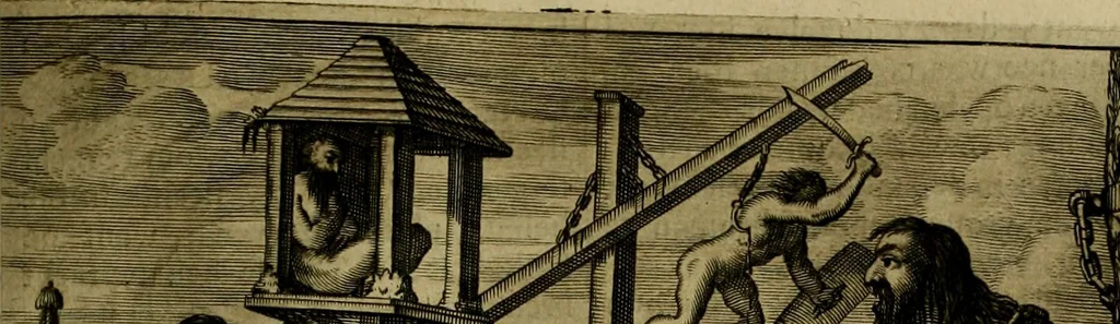 An illustration from Asia, of, Naukeurige beschryving van het rijk des Grooten Mogols, en een groot gedeelte van Indien ..., 1672, leaf 190