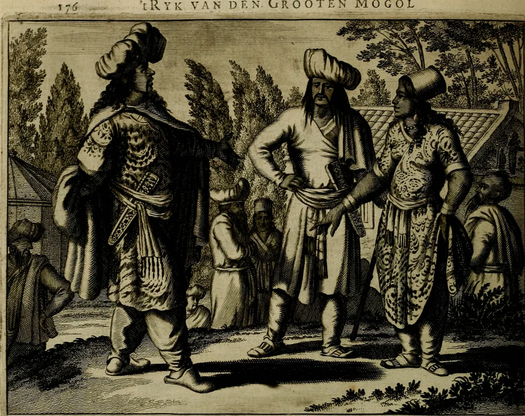 An illustration from Asia, of, Naukeurige beschryving van het rijk des Grooten Mogols, en een groot gedeelte van Indien ..., 1672, leaf 205