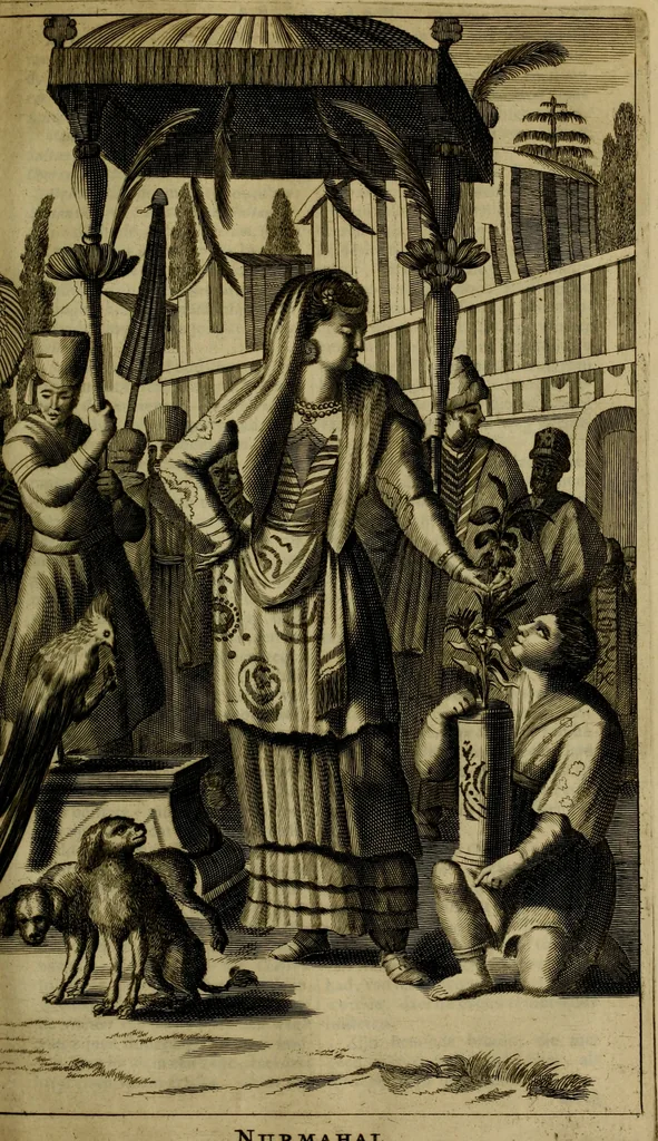 An illustration from Asia, of, Naukeurige beschryving van het rijk des Grooten Mogols, en een groot gedeelte van Indien ..., 1672, leaf 240