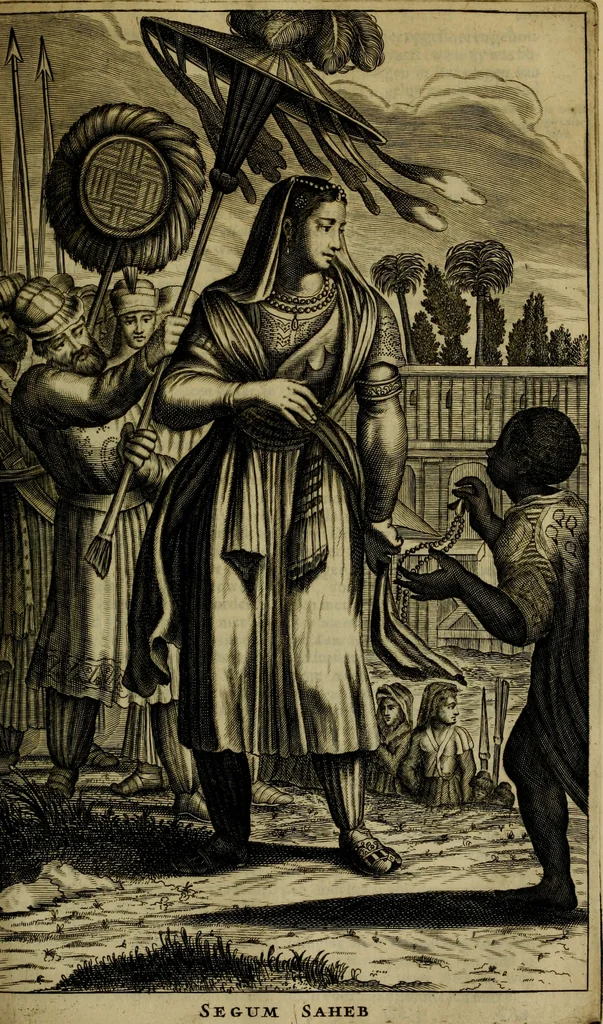 An illustration from Asia, of, Naukeurige beschryving van het rijk des Grooten Mogols, en een groot gedeelte van Indien ..., 1672, leaf 252