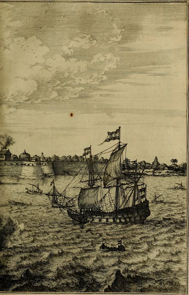 An illustration from Asia, of, Naukeurige beschryving van het rijk des Grooten Mogols, en een groot gedeelte van Indien ..., 1672, leaf 350