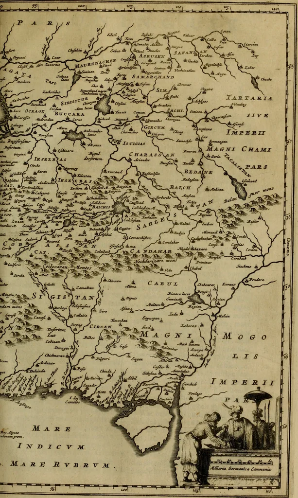 An illustration from Asia, of, Naukeurige beschryving van het rijk des Grooten Mogols, en een groot gedeelte van Indien ..., 1672, leaf 462