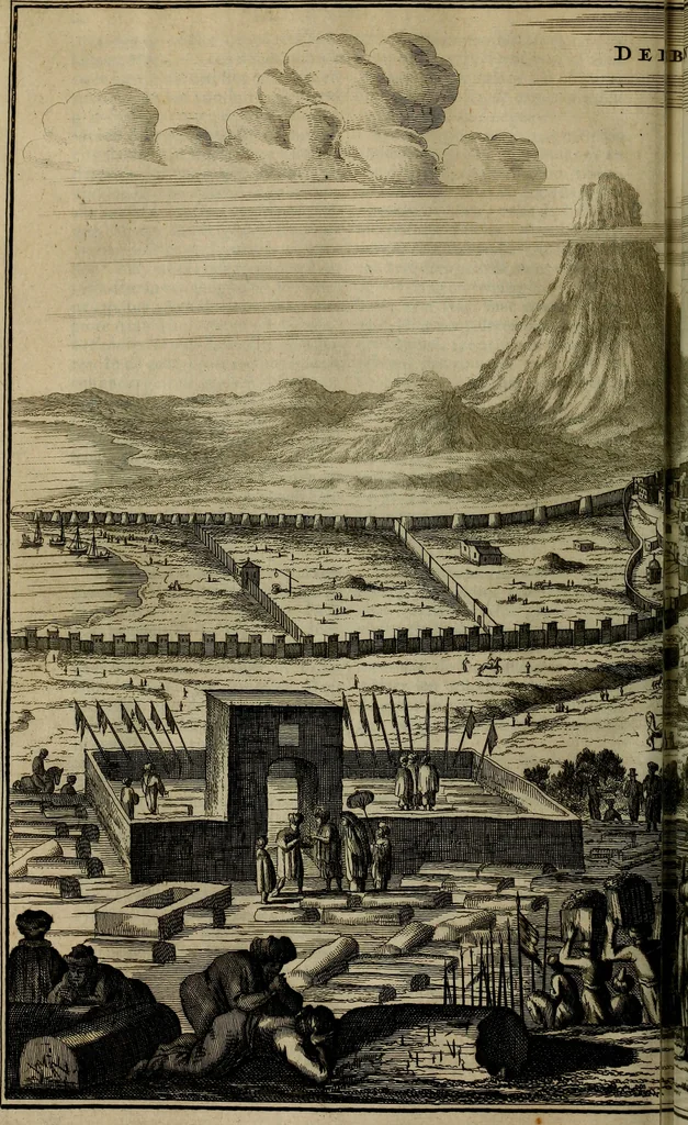An illustration from Asia, of, Naukeurige beschryving van het rijk des Grooten Mogols, en een groot gedeelte van Indien ..., 1672, leaf 497